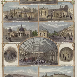 The Metropolitan Underground Railway (coloured engraving)