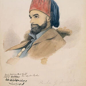 Mohammed Hayder, Pasha of Jerusalem, 1844 (w / c & ink on paper)