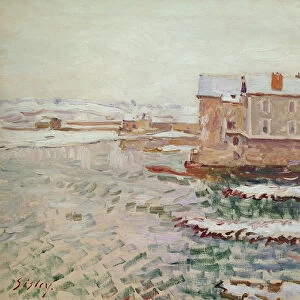 The Moret Bridge during the winter of 1889, after 1889 (oil on canvas)
