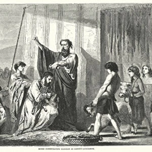 Moses consecrating Eleazar as Aarons Successor (engraving)