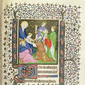 MS. McClean. 80. f69r Adoration of the Magi, French Horae, 15th century (vellum)