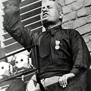 Mussolini in a black shirt, 1920s