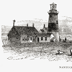 Nantucket Lighthouse, Massachusetts, c. 1870, from American Pictures, published