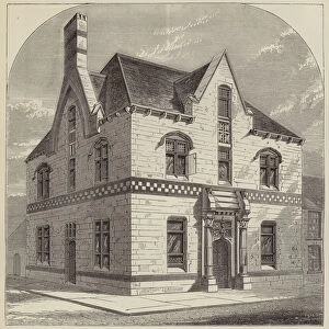 New Cumberland Union Bank, Haltwhistle (engraving)