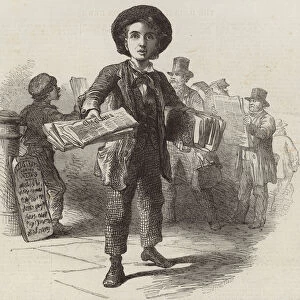 The newsboy (engraving)