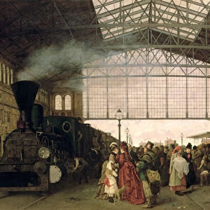 Nordwest Bahnhof, Vienna, 1875