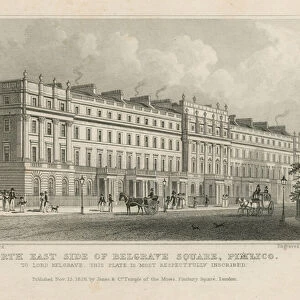 North east side of Belgrave Square, Pimlico (engraving)