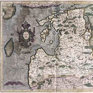 Northern Baltic region, Riga, Latvia (engraving, 1596)