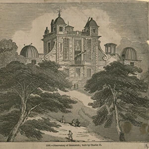 Observatory at Greenwich, London, built by Charles II (engraving)