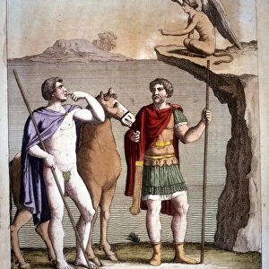 Oedipus and the Sphinx - in "Dizionario mitologico"
