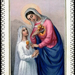To offer your heart to Mary, of what virtues you adorn it, are you sweet, modest