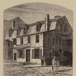 The Oldest House in Baltimore (engraving)