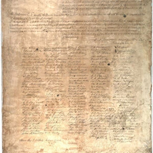 The Ordinance of secession for the state of South Carolina, 1861 (litho)
