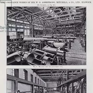 The Ordnance Works of Sir W G Armstrong, Mitchell, and Co, Ltd, Elswick (engraving)