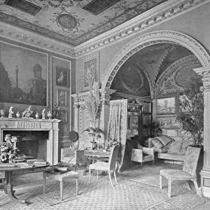 The Painted or Italian Room (b / w photo)