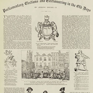 Parliamentary Elections and Electioneering in the Old Days (engraving)