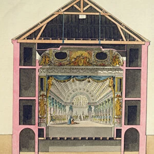 Plan for the Theatre Hall at Le Petit Trianon, 1786