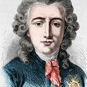 Portrait of Charles Alexandre de Calonne, French politician (1734 -1802) - in "