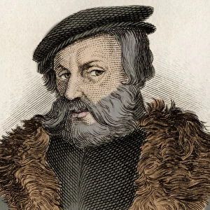 Portrait of Hernan Cortes (1485-1547), Spanish conquistador