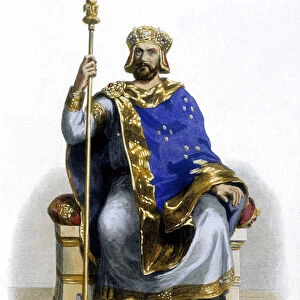 Portrait of Hugues Capet, Duke then King of the Franks (v