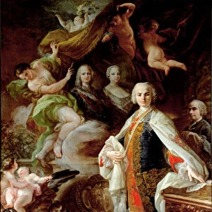 Portrait of the Italian castrate Carlo Farinelli (known as Carlo Broschi, 1705-1782)