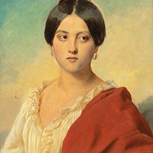 Portrait of an Italian Girl, Half Length, c. 1834 (oil on canvas)