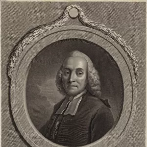 Portrait of Johann Friedrich Wilhelm Jerusalem (engraving)