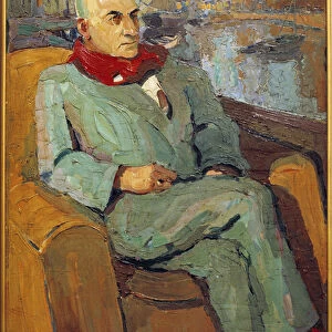 Portrait of Max Jacob (1876 - 1944). Painting by Pierre De Belay (1890-1947), 20th century. Orleans, Musee des Beaux Arts