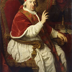 Portrait of Pope Benedict XIV (1675-1758), seated three-quarter-length