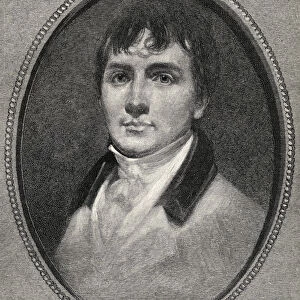 Portrait of Robert Burns, from The Century Illustrated Monthly Magazine