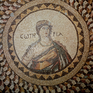 Portrait of a woman (mosaic)