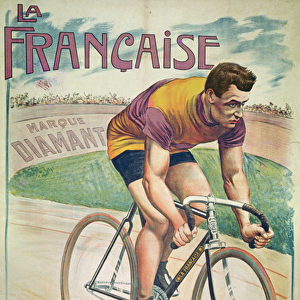 Poster advertising cycles La Francaise on Michelin