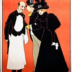 Poster for a Night Out at Vaudeville Theatre (colour litho)