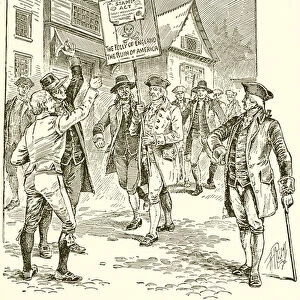 Procession in New York in Opposition to the Stamp Act (engraving)