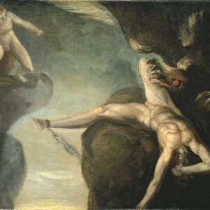 Prometheus freed by Hercules, 1781-85 (oil on canvas)