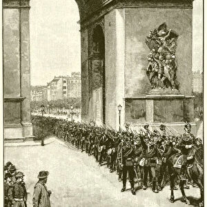 The Prussians entering Paris (engraving)