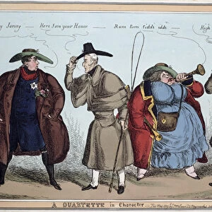 A Quartette in Character : George IV, Wellington, Lady Conynham, Robert Peel