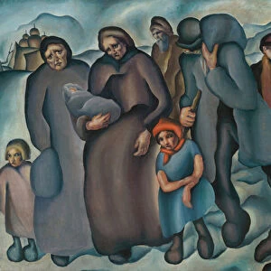 Refugees, 1927 (oil on canvas)