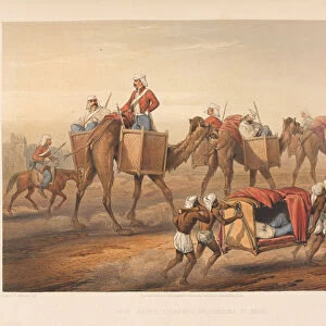 Reinforcement proceeding to Delhi, 1857 (coloured lithograph)