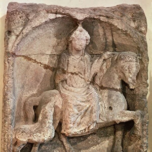 Relief representing Epona, Gaulish goddess and protector of horses, riders and travellers