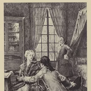 Return of Jean-Jacques Rousseau to Les Charmettes (gravure)