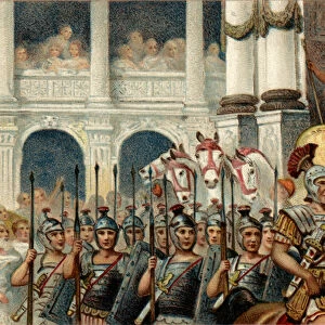 Roman political sytema. The Emperor: Defile in honor of the victories of the Roman
