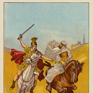The Roman and the Robber (colour litho)