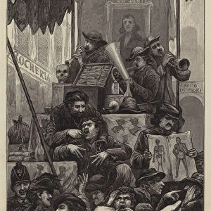 Rome, the Quack Doctor (engraving)