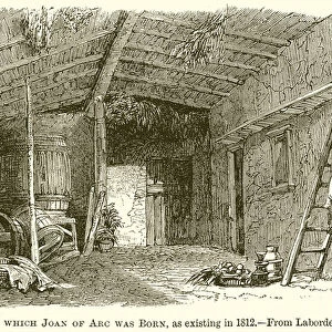 Room in which Joan of Arc was Born, as Existing in 1812 (engraving)
