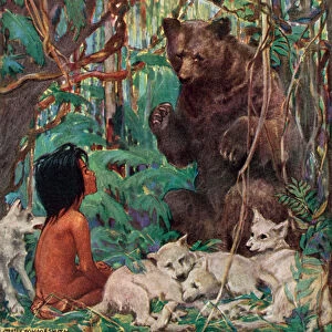 Rudyard Kiplings Mowgli (colour litho)