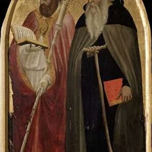San Giovenale Triptych: right panel with Saint Anthony the Great and Saint Juvenal