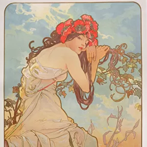 The Seasons: Summer, 1896 (colour litho)