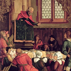 The Sermon of St. Peter, from a polyptych depicting Scenes from the Lives of SS. Peter and Paul