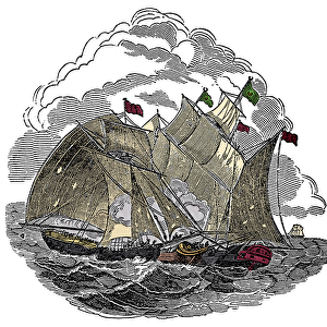 The ship of the pirate Henry Every (John Avery, Long Ben, Benjamin Bridgeman) (
